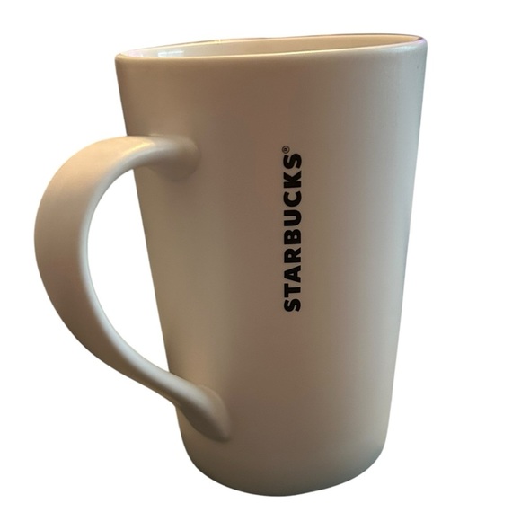 Starbucks 2011 White & Gray Matte Coffee Mug – 12 oz Tall - Picture 2 of 4